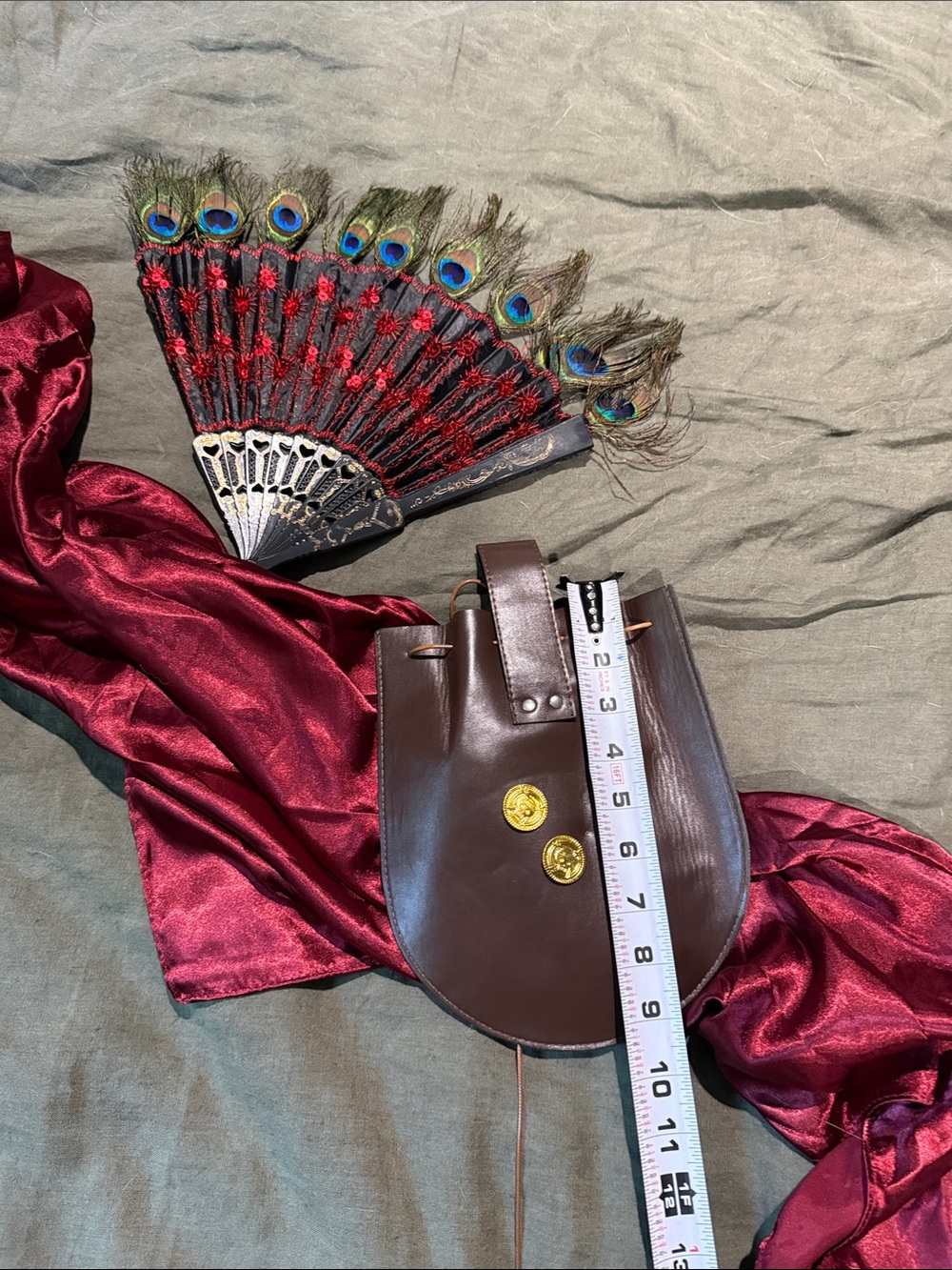 Pirate costume Halloween leather steampunk corset fantasy skirt set top - Picture 16 of 16